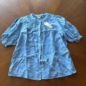 NWT Boden 100% Linen Blouse